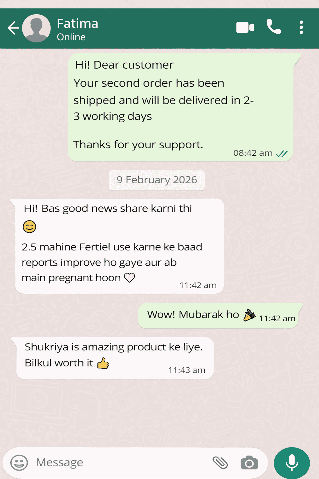 testimonial 3 - fertiel seeds powder